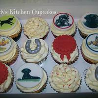 Pony & Black Labrador themed Cupcakes 