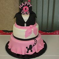 Aunt Dee's 75th Birthday cake "Do Wop"