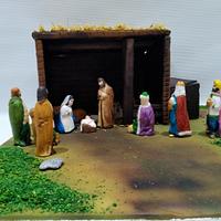 Nativity Christmas cake
