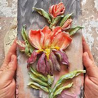 Edible sculpture flowers painting