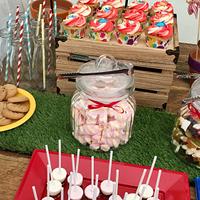Birthday party dessert table 