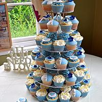 Beach Theme Wedding Cupcakes