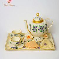 Tea pot set- (cake this again collaboration)