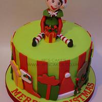 Cheeky Elf Christmas Cake
