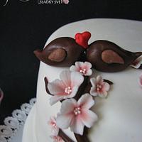 Wedding cherry cake 