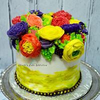 "Spring" Buttercream cake
