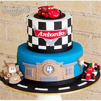 Cars theme birthday cake- A Pocket Full of Sweetness