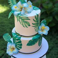 Tropical Baby Shower Cake