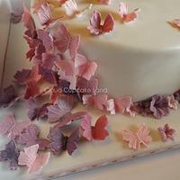 Christening Cake - Butterflies