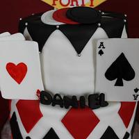Casino birthday cake