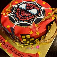 Iron Spider Man cake 