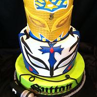 Wrestlers Rey mysterio and sin cara cake - Decorated Cake - CakesDecor