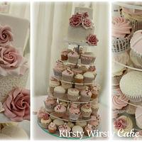 Vintage Wedding Cupcake Tower 