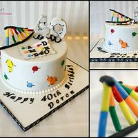 DNA themed cake