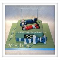 Football Cake for a 40th Birthday