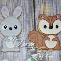 Wood animals cookies