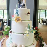 Countrystyle wedding cake