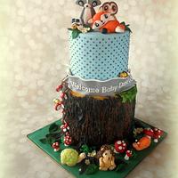 Woodland Animal Baby Shower - Cake By Cakematters - Cakesdecor