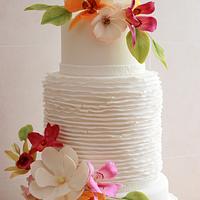 Flowers Wedding Cake
