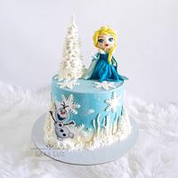 Elsa Frozen Cake