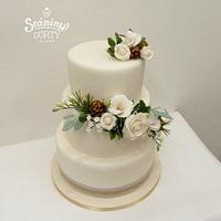 winter wedding cake