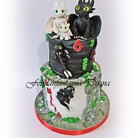 Dragon themed cake