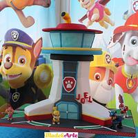 PAW PATROL LOOKOUT TOWER CAKE