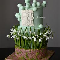 Spring Snowdrops cake...