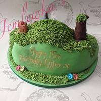 The Hobbits house cake