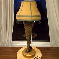 Leg Lamp from Christmas Story movie for Bake A Christmas Wish project.