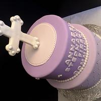 Purple communion cake