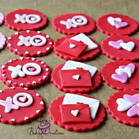 Valentine's Day Cupcake toppers