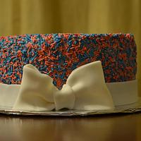 Gender Reveal sprinkle cake :) 