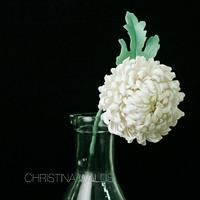 Chrysanthemum Flower Arrangement in Cold Porcelain 