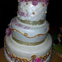 Pink Pearl Princess Birthday cake