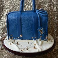 Louis Vuitton bag cake 