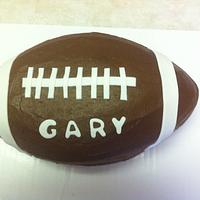 Chocolate Fudge Football Cake