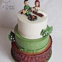 Tramp wedding cake