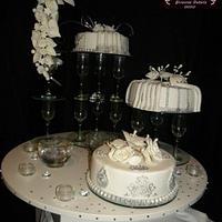 Wedding Cake in glasses