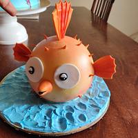 Aquarium theme cake