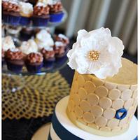 Gold and Navy Wedding 