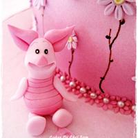 Lumpy and Piglet baby shower cake