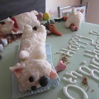 Birthday Cake With Westies on the top!