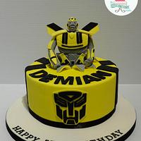 Bumblebee Transformers cake