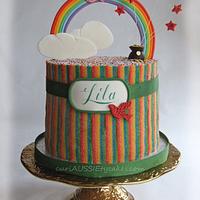 Rainbow sours cake