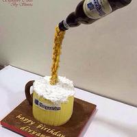 Gravity Defying Beer Cake
