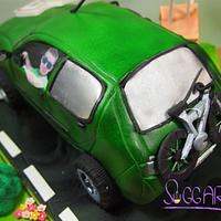 French Car Cake