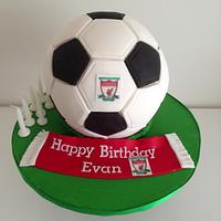 Soccer ball birthday cake