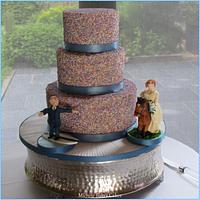 Hundreds and Thousands Wedding Cake