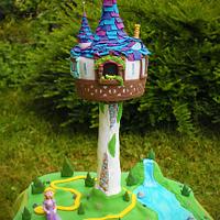 Disneys Tangled Rapunzel Tower Cake